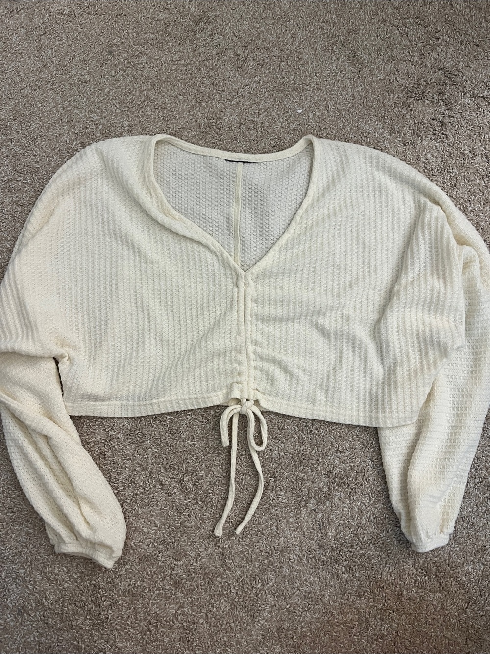 Urban Outfitters cropped sweater with tie in front